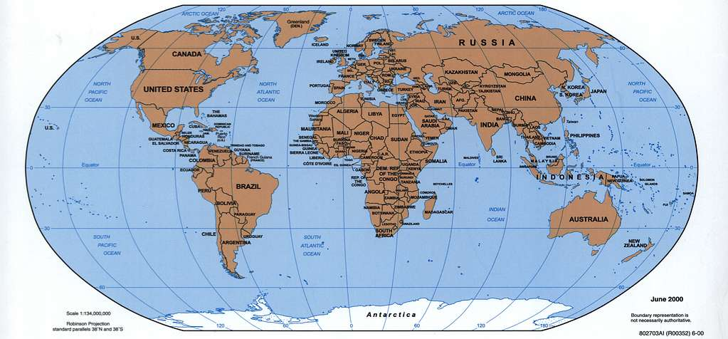 world map